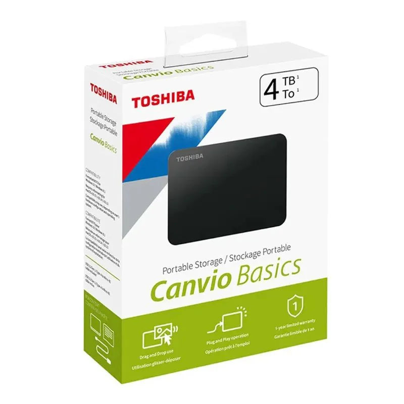 DD EXTERNO TOSHIBA 4TB USB 3.0 HDTCA40XK3CA CANVIO ADVANCE NEW V10 NEGRO