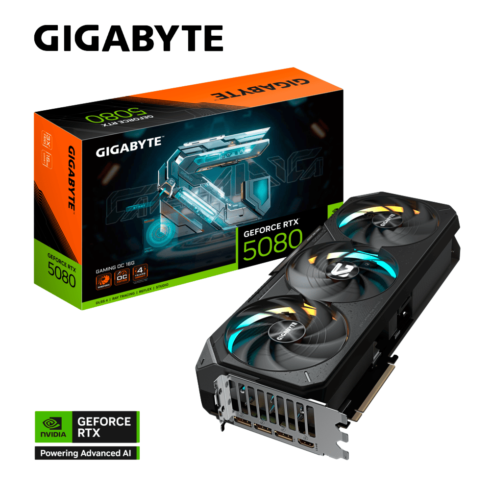 TARJETA DE VIDEO GIGABYTE RTX5080 16GB GDDR7 GAMING