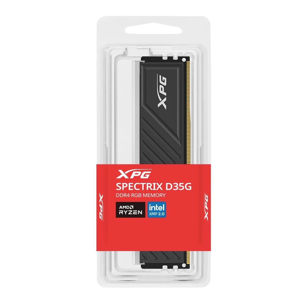 RAM ADATA D35 DDR4 8GB 3200 NEGRO RGB