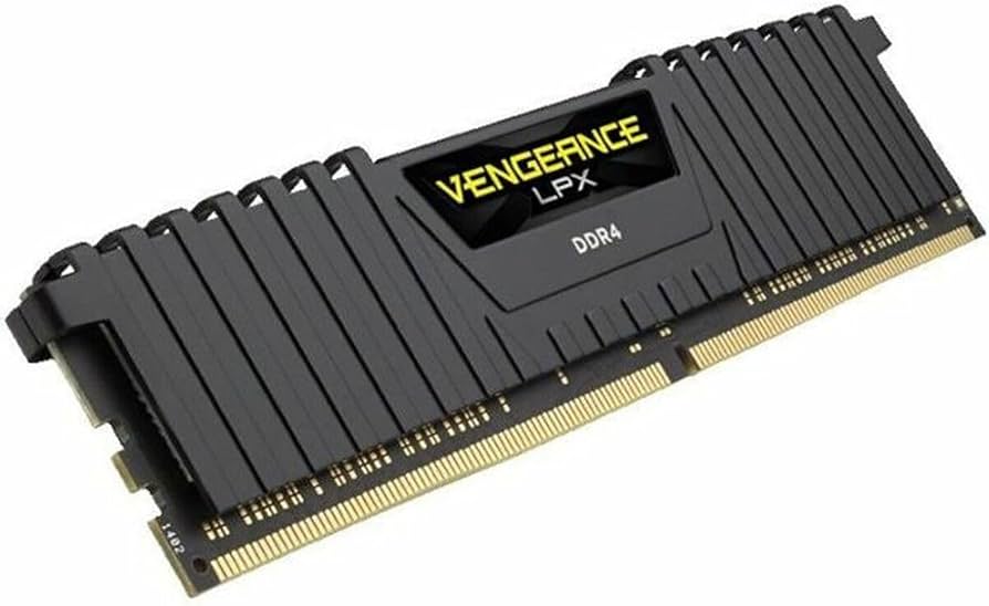 RAM CORSAIR DDR4 VENGEANCE LPX 1X8 8GB 3200 NEGRO
