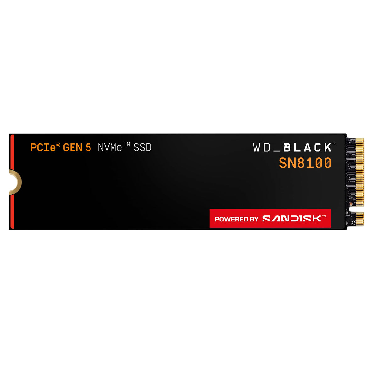 SSD WD BLACK SN8100 1TB M.2 PCIE5.0 11000/14900MB/S WDS100T1X0M