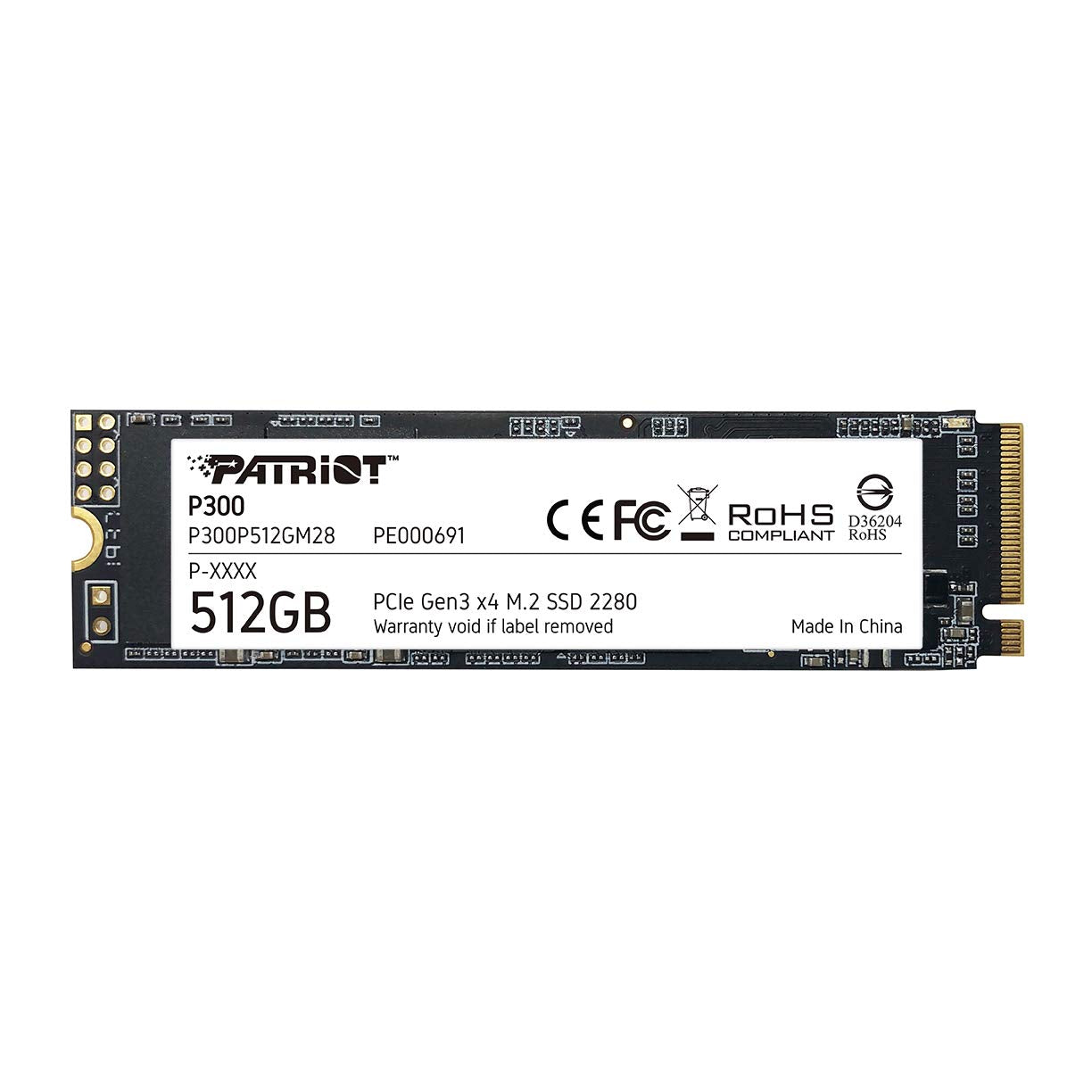 SSD PATRIOT P300 512GB M.2 2280 PCIe GEN 3 X4