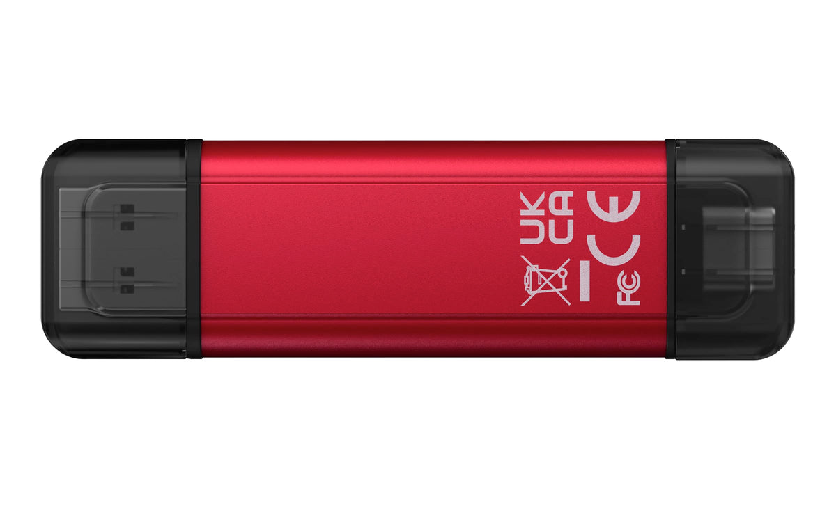 SSD EXTERNO KINGSTON DUAL 512GB USB-C/-A ROJO SPSD/512GB