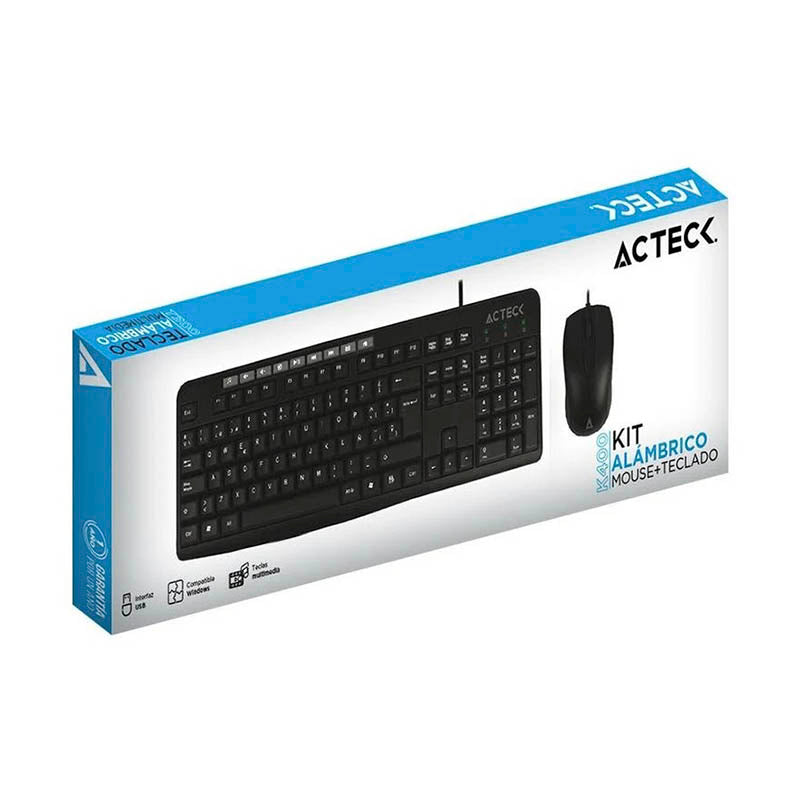 KIT 2 EN 1 USB ACTECK MK210 ESTANDAR TEC MOU