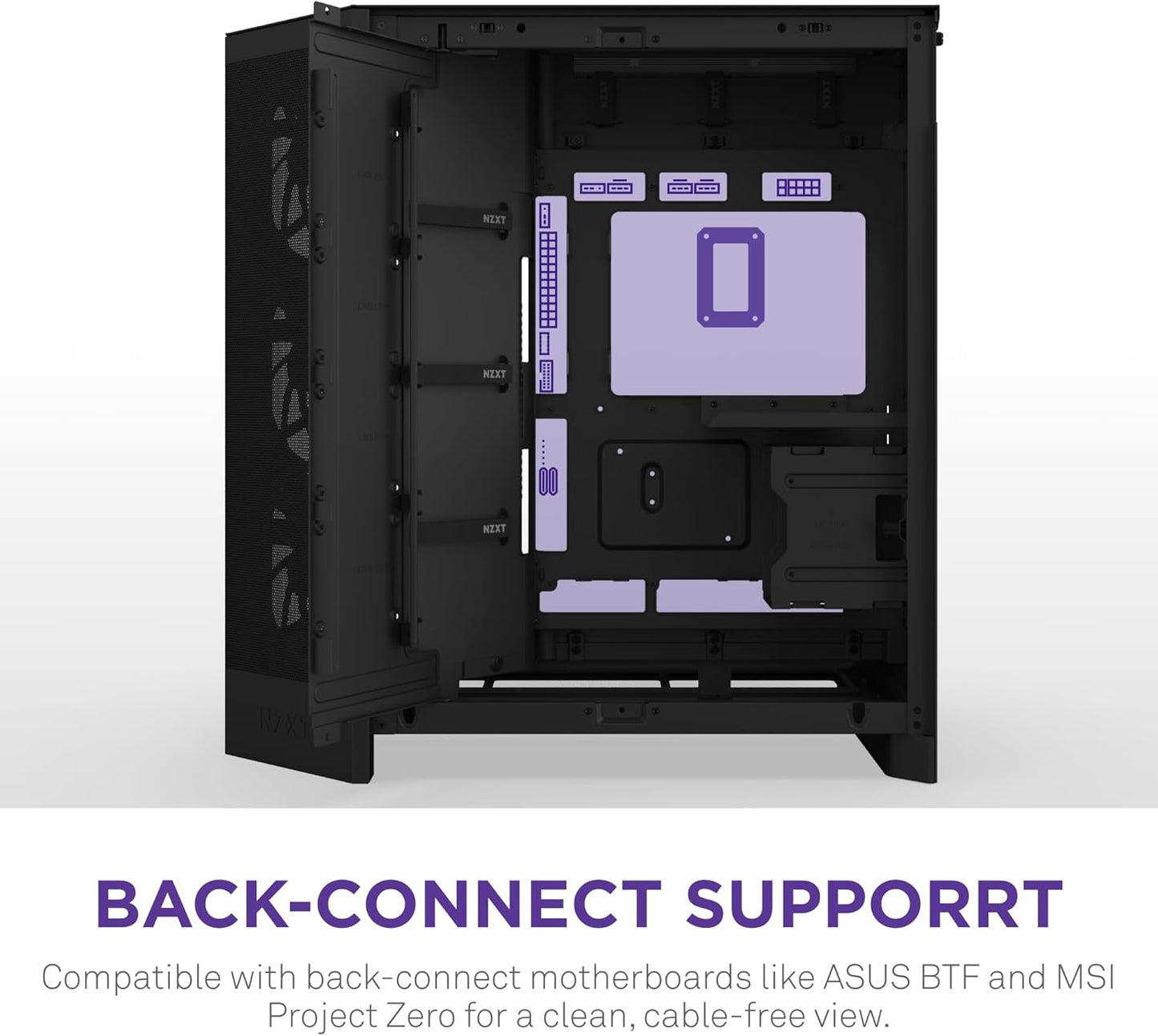 GABINETE NZXT H9 FLOW RGB NEGRO ATX 2USB 3.2 TIPO A USB 3.2 TIPO C CM-H92FB-R1 11M DE GARANTIA