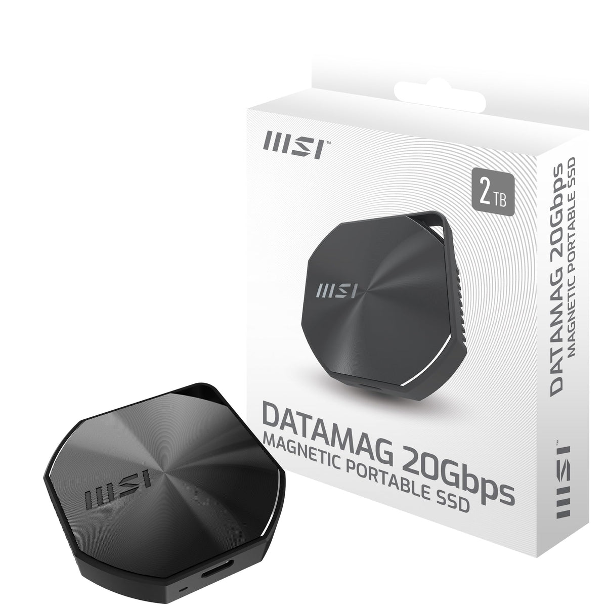 SSD EXTERNO MSI DATAMAG 2TB NEGRO DATAMAG 20GBPS 2TB