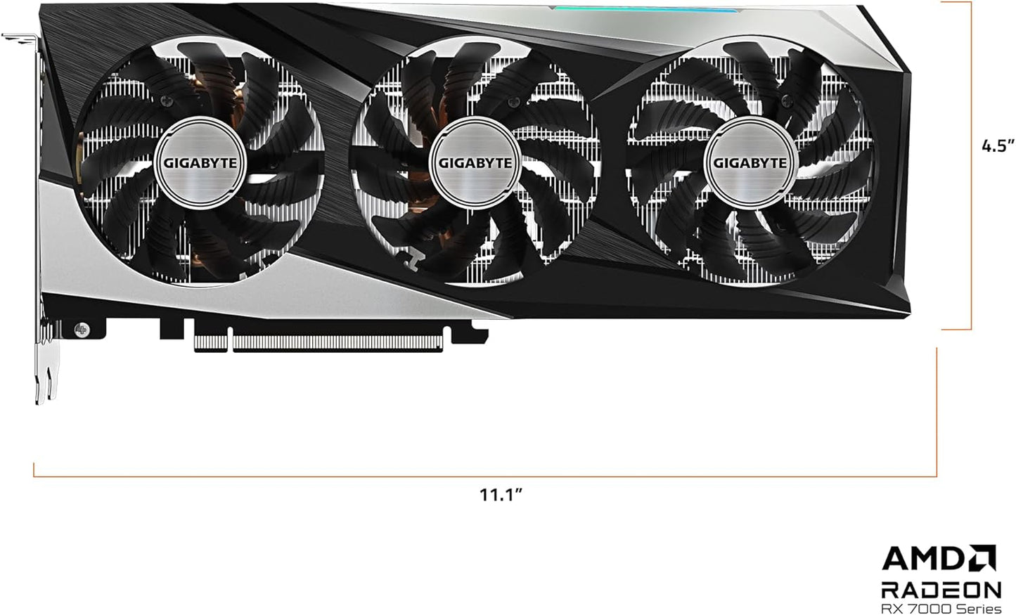 TARJETA DE VIDEO RADEON RX7600 8GB OC GDDR6 GIGABYTE GAMING GV-R76GAMING OC-8GD