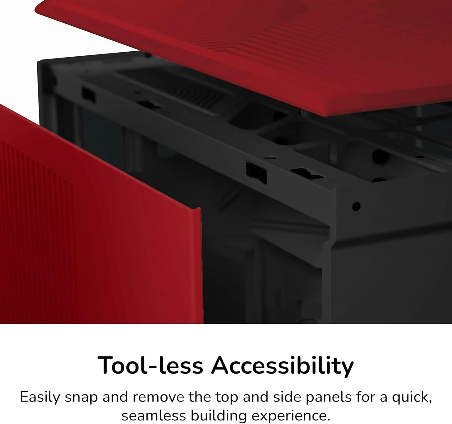 GABINETE HYTE Y70 TOUCH INFINITE EATX S/FUENTE CRISTAL NEGRO/ROJO CS-HYTE-Y70TI-RB 11M DE GARANTIA