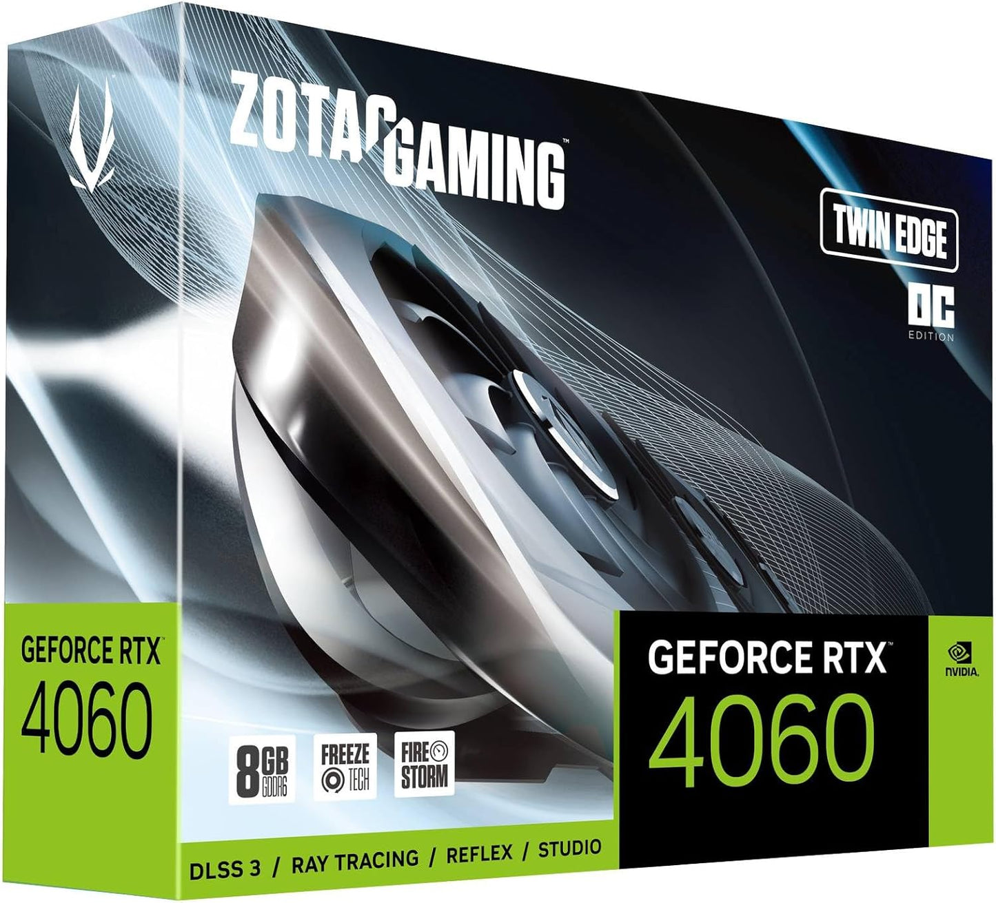 TARJETA DE VIDEO NVIDIA GEFORCE RTX4060 8GB GDDR6 ZOTAC TWIN EDGE ZT-D40600E-10M 12M DE GARANTIA