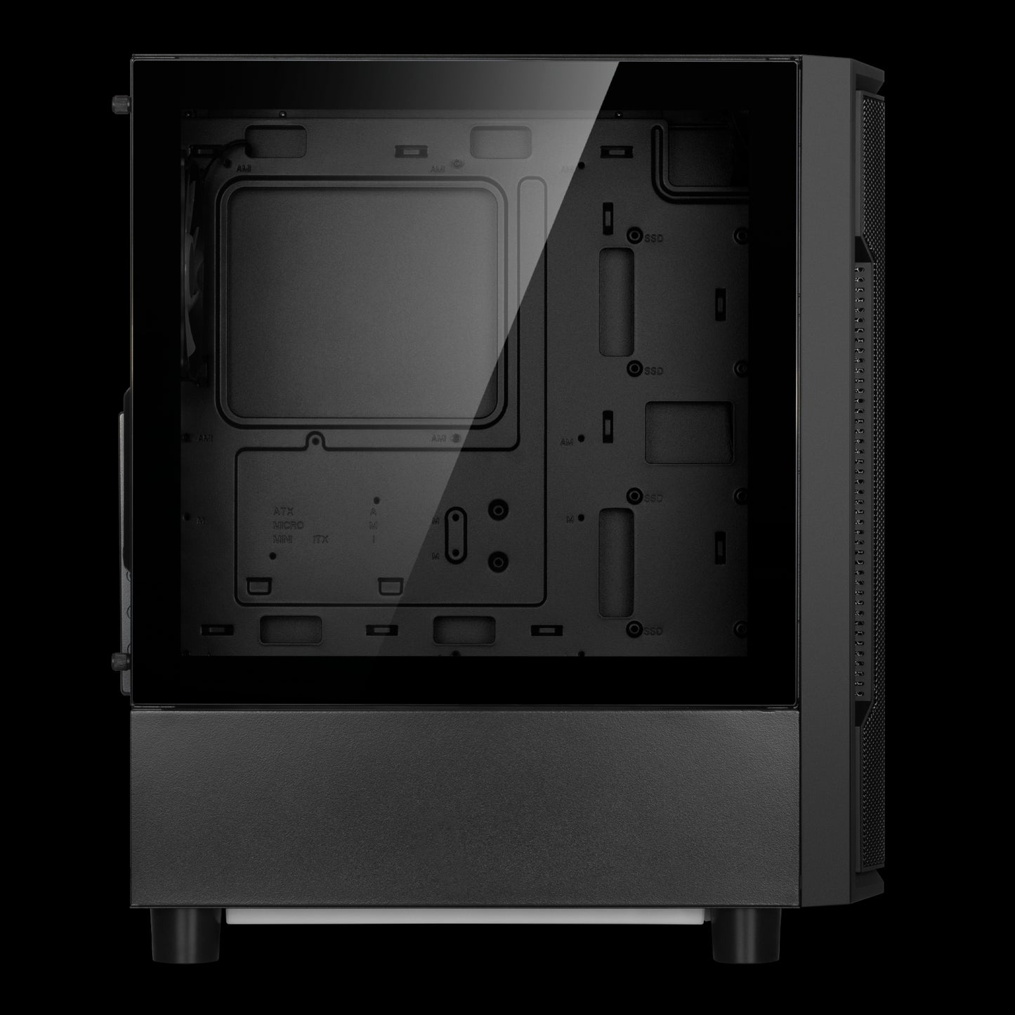 GABINETE GAMDIAS ATHENA M6 LITE NEGRO ATX ARGB S/FUENTE CRISTAL 11M DE GARANTIA
