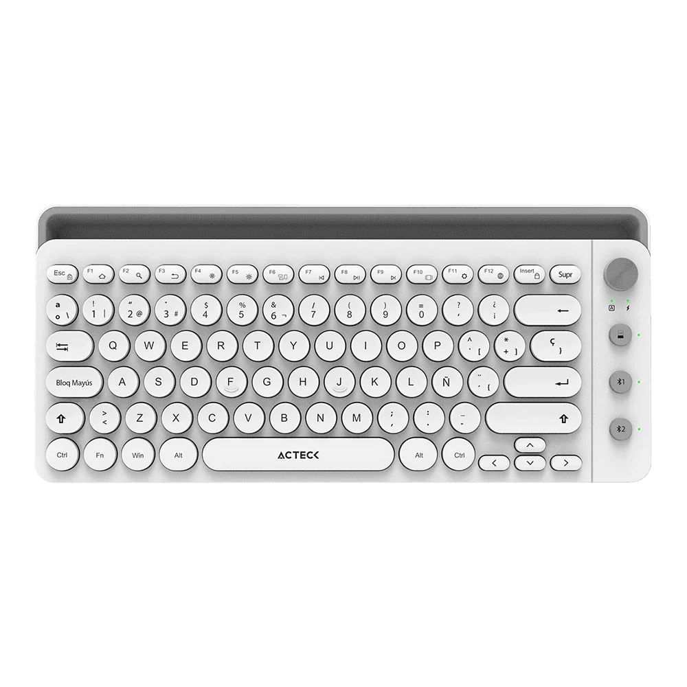 TECLADO ACTECK WIFI UNY COMP TI685 BLANCO BLUETOOTH