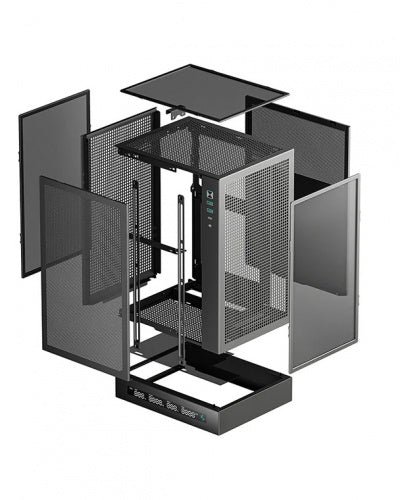 GABINETE DEEPCOOL CH170 DIGITAL NEGRO ITX S/FUENTE R-CH170-BKNPI0D-G-1 11M DE GARANTIA