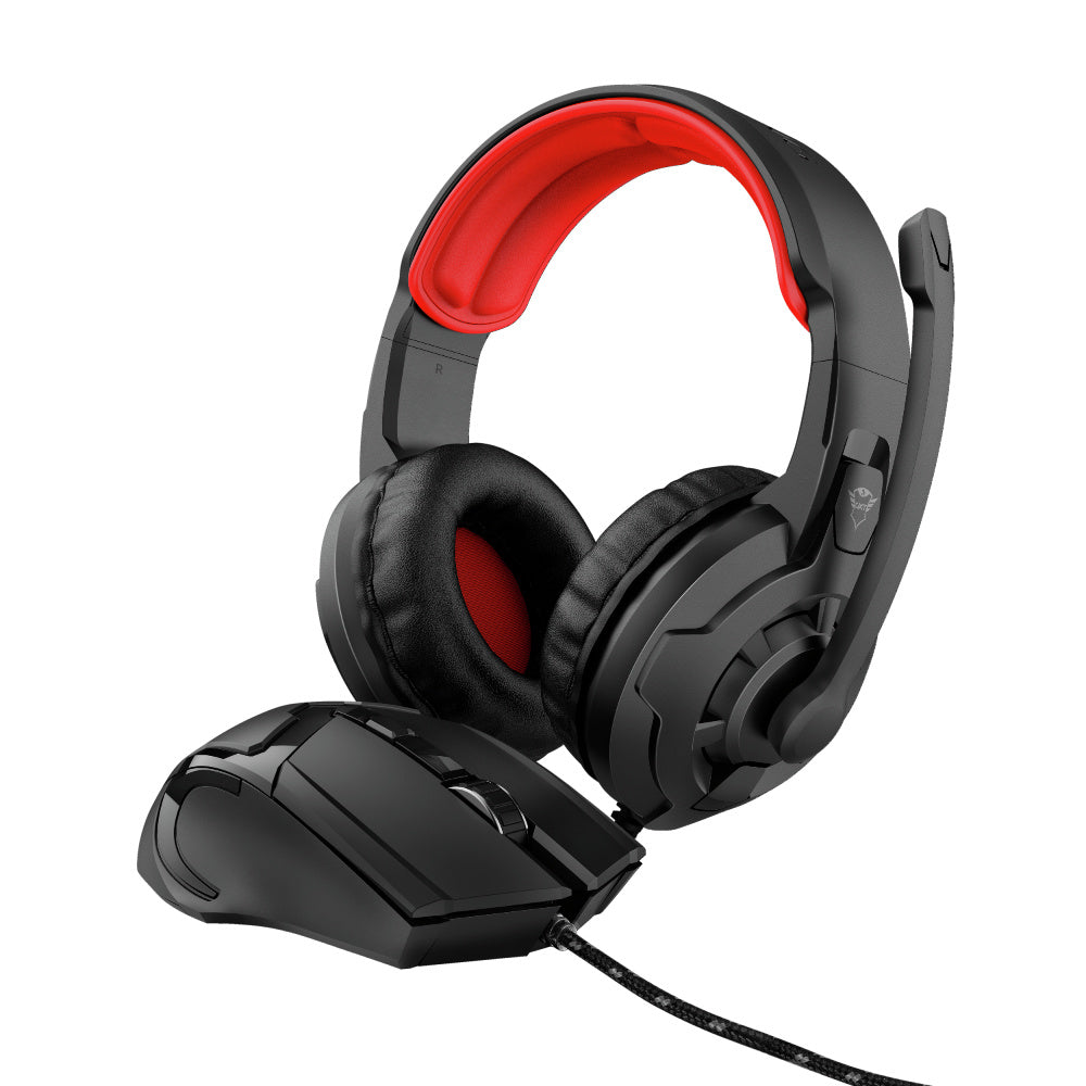 KIT 2 EN 1 TRUST GXT 785 RAVIUS DIADEMA Y MOUSE USB