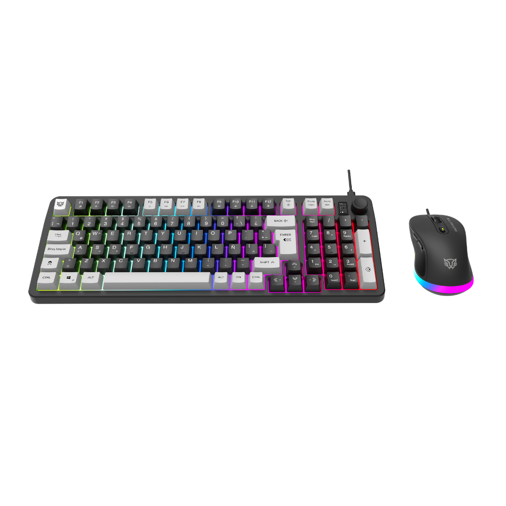 KIT 2 EN 1 USB BALAM RUSH SQUAD CONQUEST KG515 NEGRO TECLADO AL 85/ MOUSE 7200DPI RGB