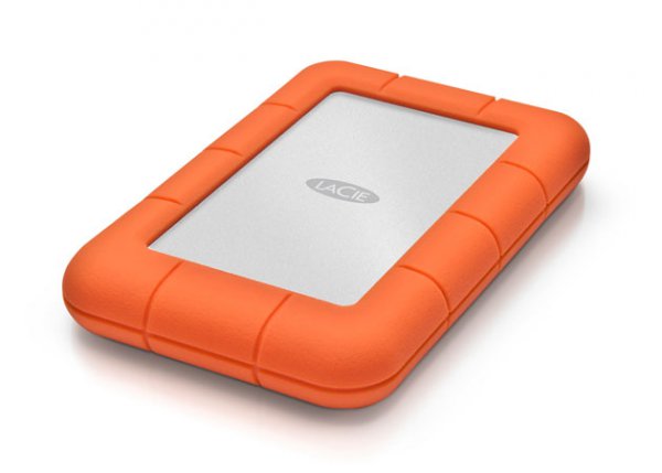 DD EXTERNO LACIE RUGGED MINI 1TB USB 3.0 NARANJA PLATA LAC301558