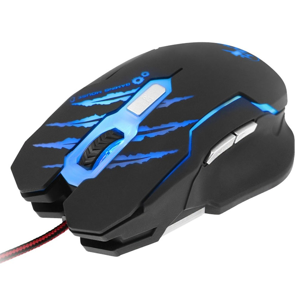 MOUSE GAMER XTECH XTM-610 LETHAL HAZE ILUMINACION/VERDE/ROJO/AZUL/MORADO USB 3200DPI NEGRO