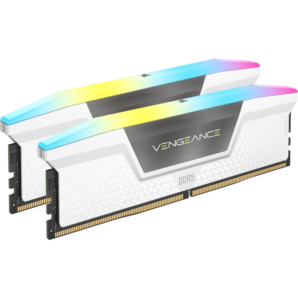 RAM CORSAIR DDR5 VENGEANCE 2X16 32GB 5600 BLANCO RGB