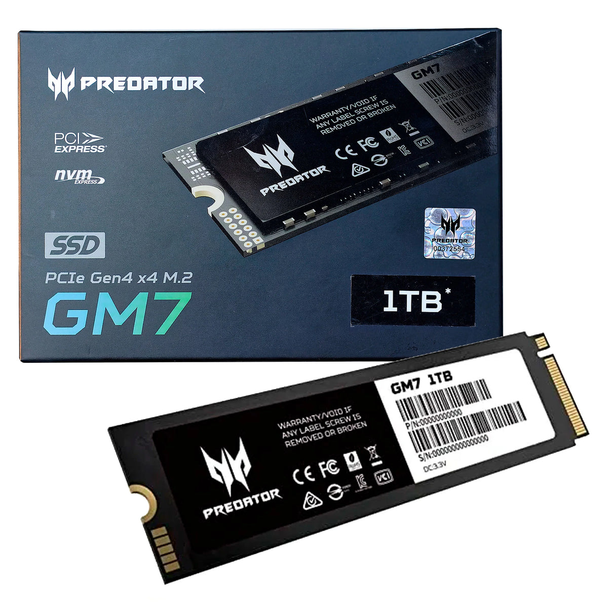 SSD PREDATOR ACER GM7 1TB M.2 PCIE4.0 BL.9BWWR.118