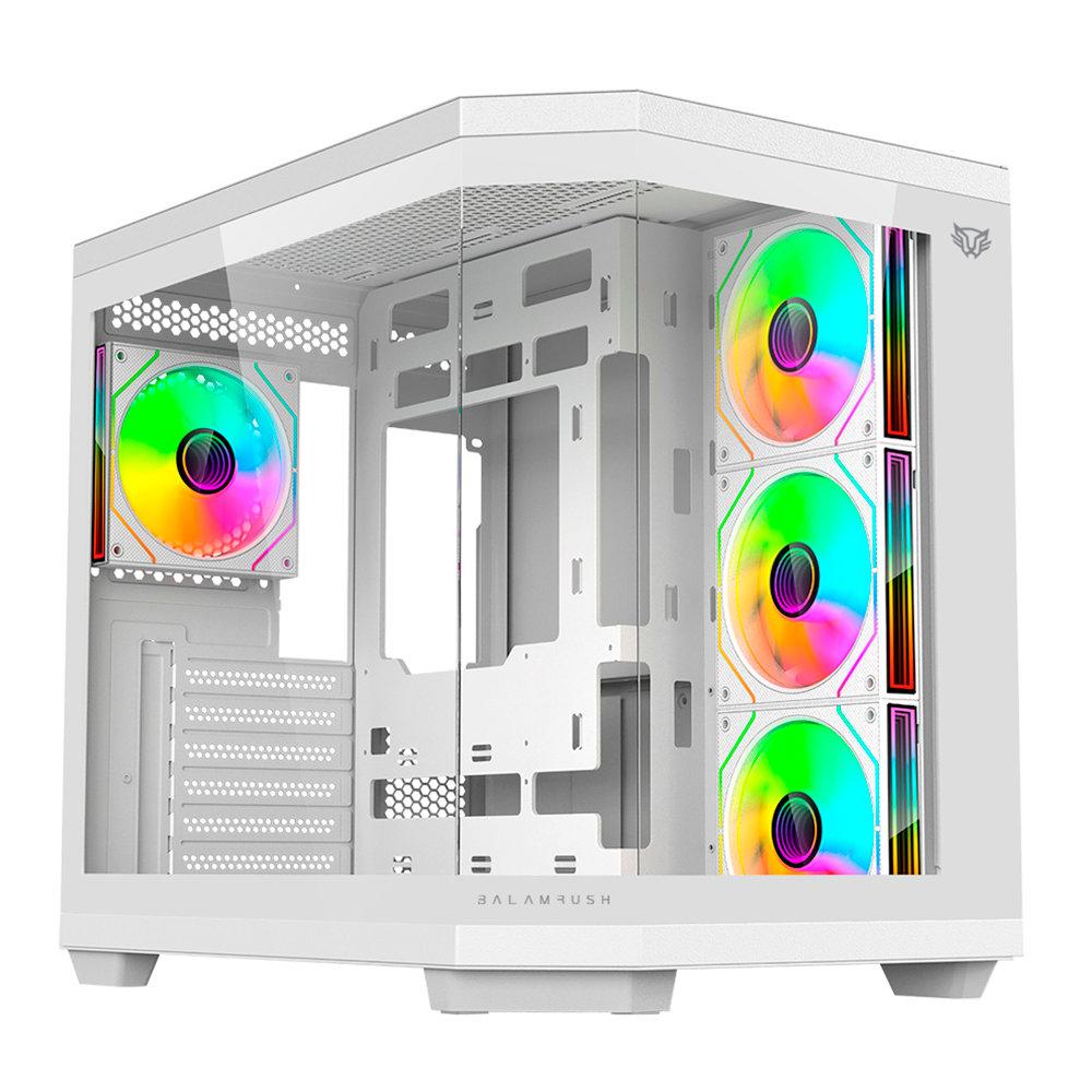 Balam Rush Tank 9600TB 白色 ATX RGB 机箱(侧透 USB3.0)