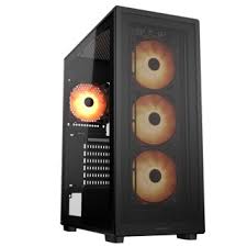GAB COUGAR MX220 NEGRO RGB CRIST TEMP ATX