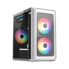 GABINETE ACTECK DOOM PRO CRYSTAL GI730 BLANCO M - ATX 600W 3XFAN FRGB CRISTAL AC - 939232 6M DE GARANTIAc - rogeek