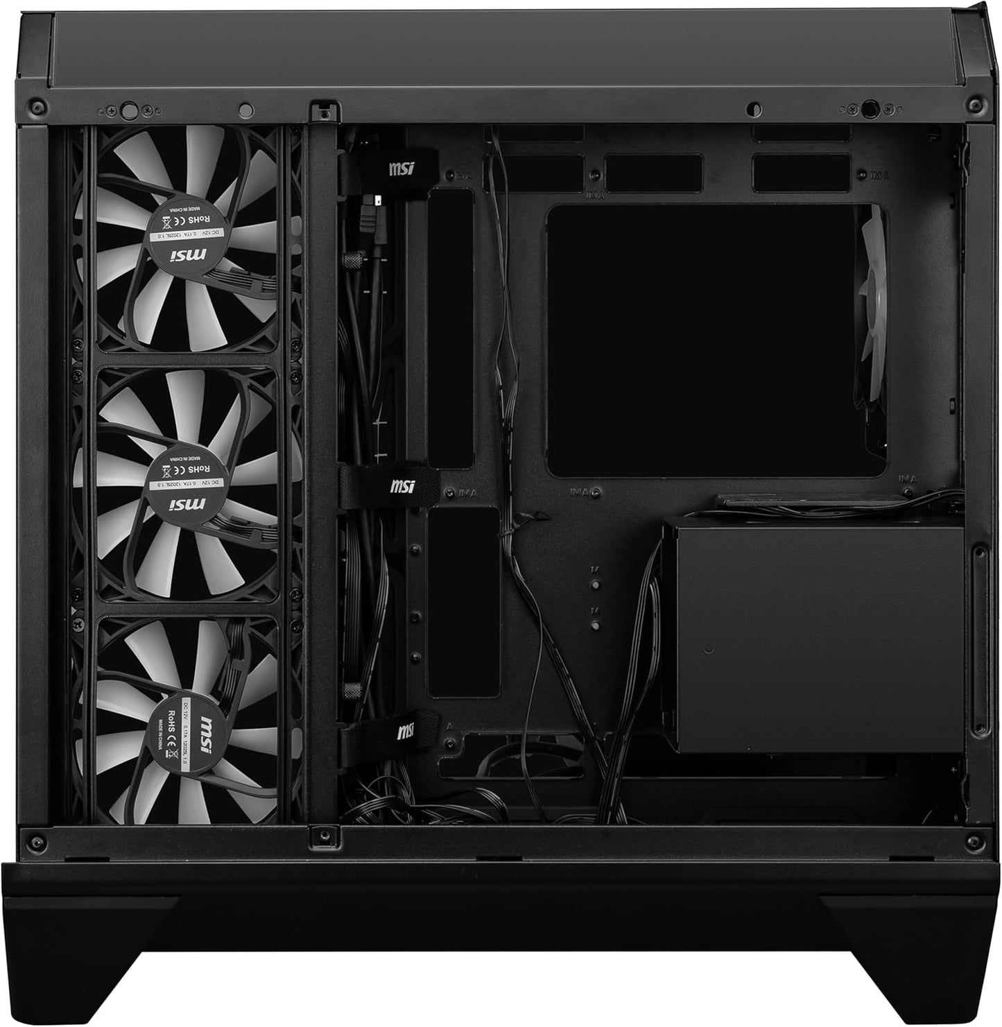 GABINETE MSI PANO 120R PZ NEGRO ARGB ATX 7VENT USB - C C/TEMPLADO S/FUENTE MAG PANO 120R PZ 11M DE GARANTIA - rogeek