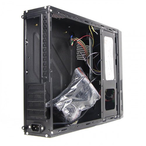 GABINETE XCASE GABSLIM305 SLIM NEGRO MATX C/FUENTE 450W METAL 1M DE GARANTIA - rogeek