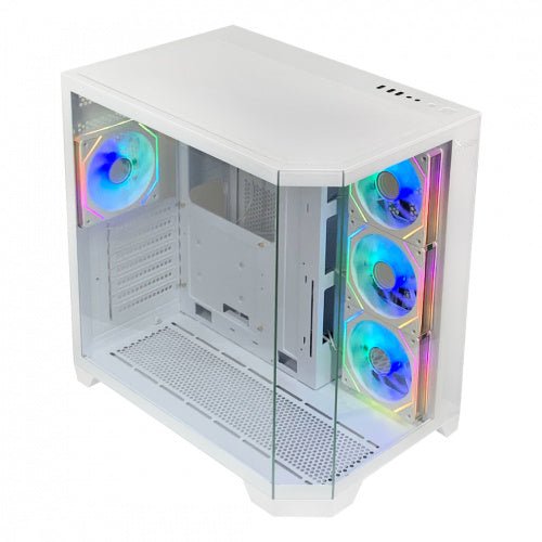GABINETE XZEAL XZ150 ARGB 4VEN S/FUENTE BLANCO ATX/MICRO-ATX XZGAXT1W GARANTIA CON FABRICANTE - rogeek
