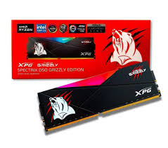 RAM ADATA D50 GRIZZLY DDR4 8GB 3200 NEGRO RGB