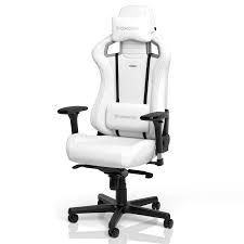 SILLA NOBLECHAIRS EPIC EDITION WHITE CUERO SINTETICO 120KG