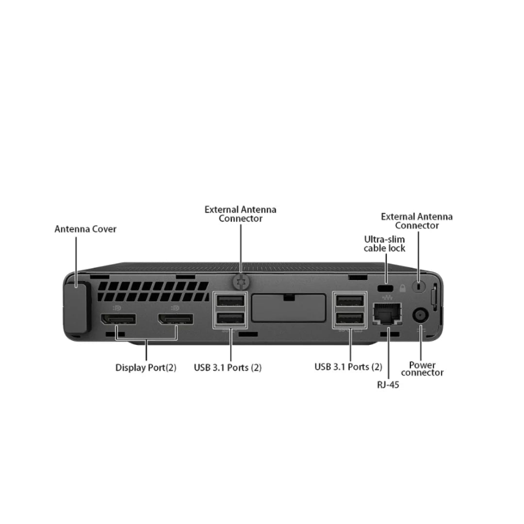 PC | HP PRODESK 600 G4 MINI | CORE I5 8VA GEN | 16GB RAM | 240GB SSD - rogeek