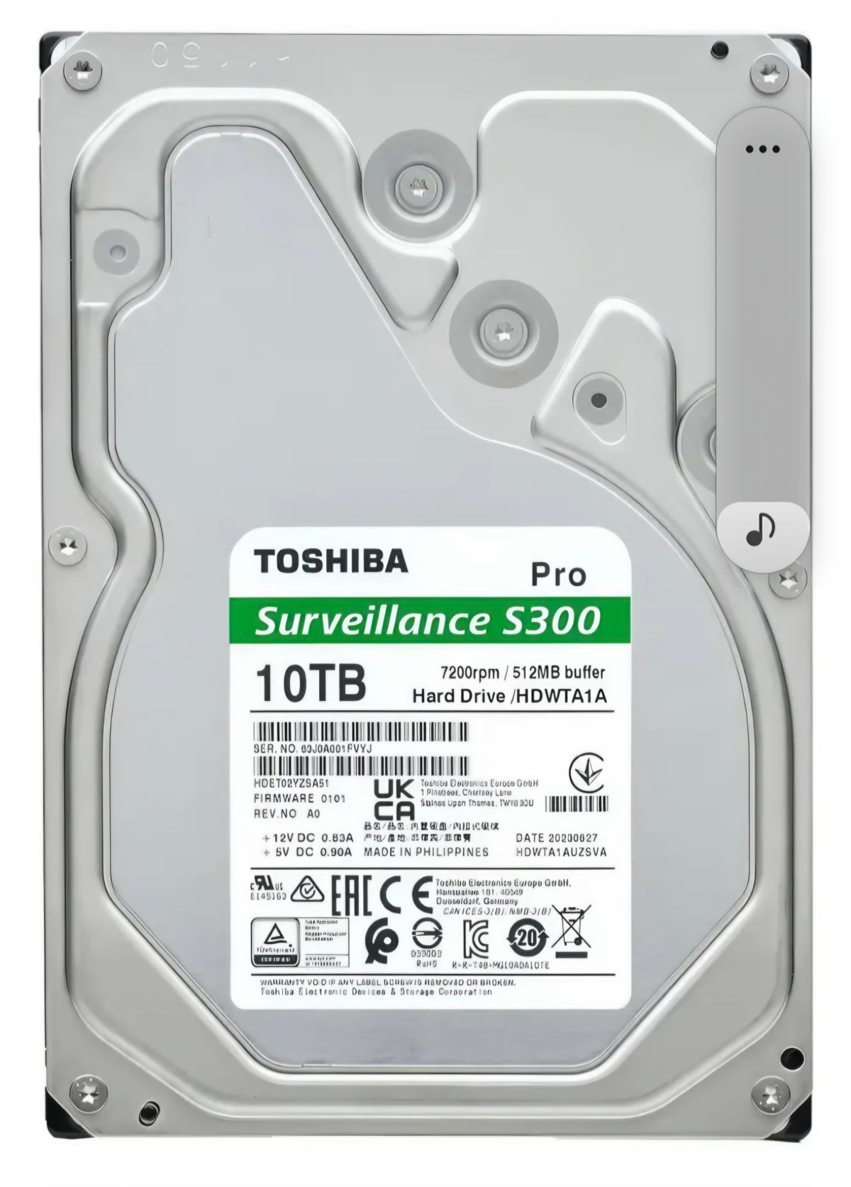 DD TOSHiba 10TB 3.5 HDWTA1AUZSVAR