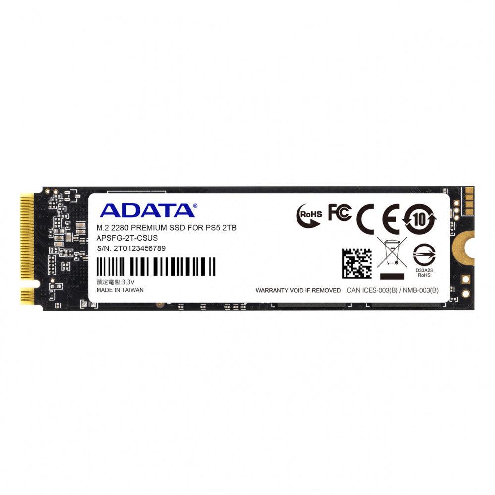 SSD ADATA PREMIUM 2TB M.2 PCIEX PC/PS5 7400MB/6800MB PS5/6400MB/s