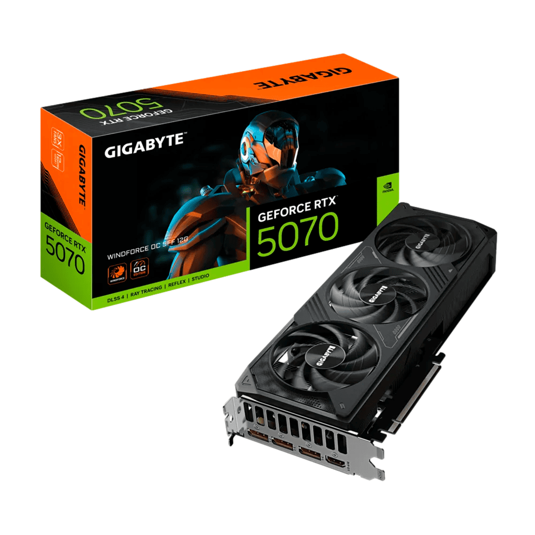 TARJETA DE VIDEO GIGABYTE RTX5070 12GB GDDR7 WINDFORCE SFF - rogeek