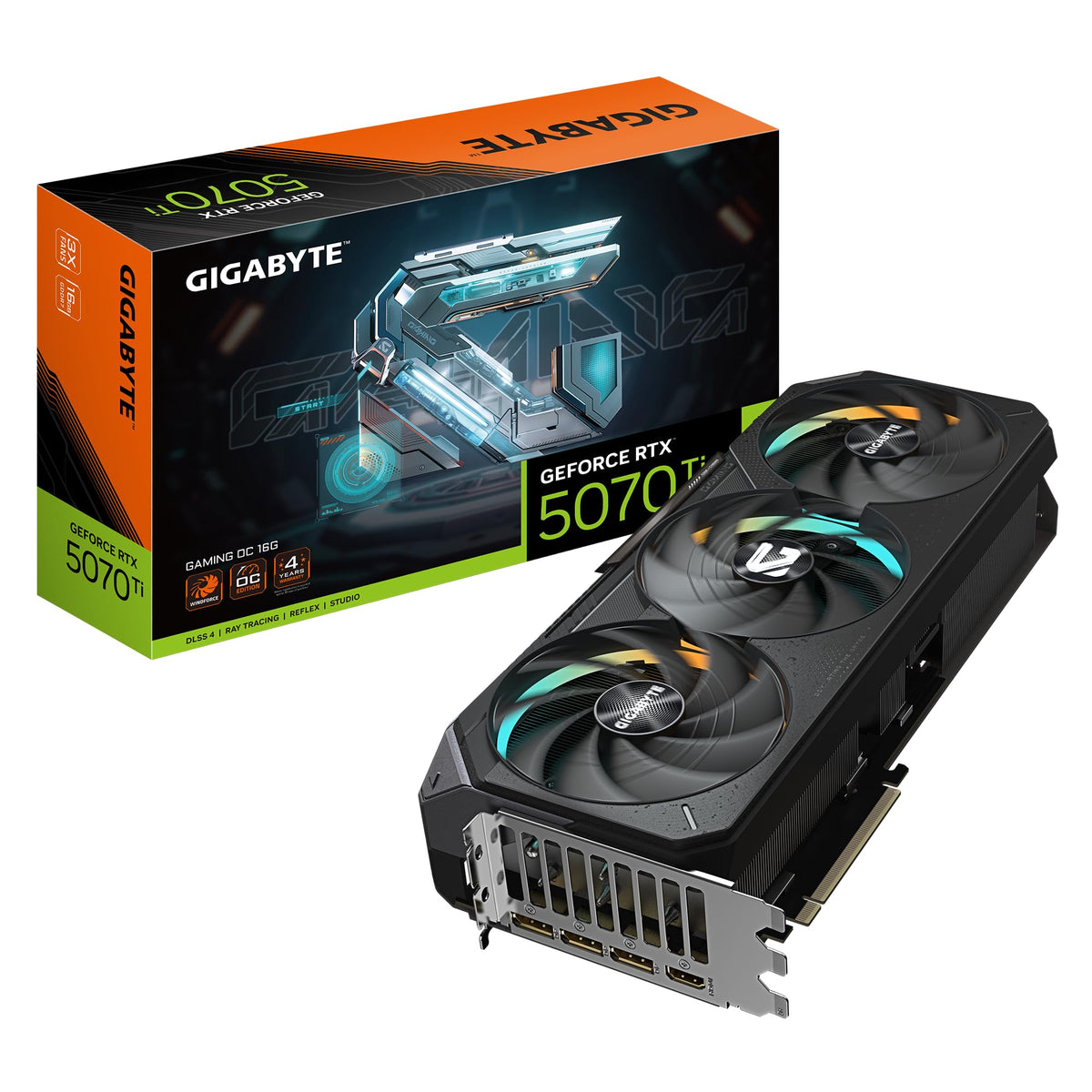 TARJETA DE VIDEO GIGABYTE RTX5070TI 16GB GDDR7 GAMING - rogeek