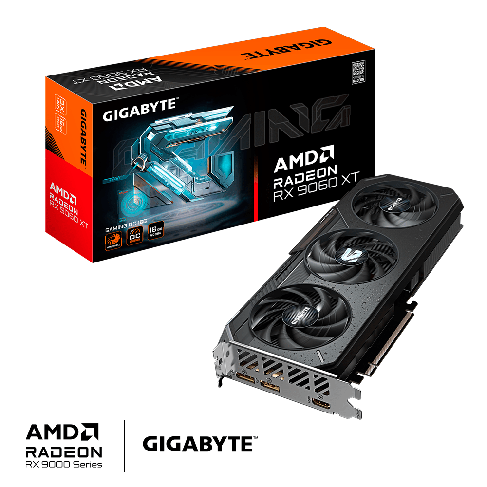 TARJETA DE VIDEO GIGABYTE RX9060XT 8GB GDDR6 GAMING OC - rogeek