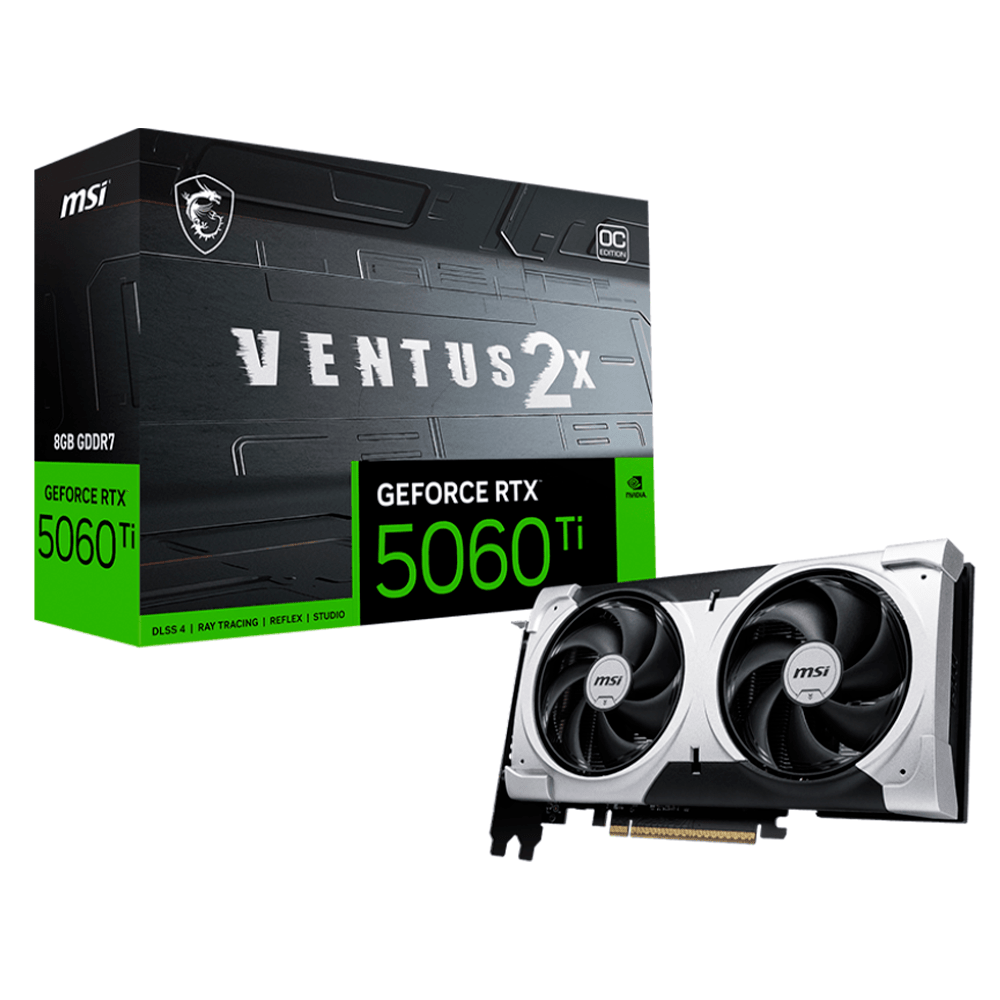 TARJETA DE VIDEO MSI RTX5060 8GB GDDR7 VENTUS 2X OC - rogeek