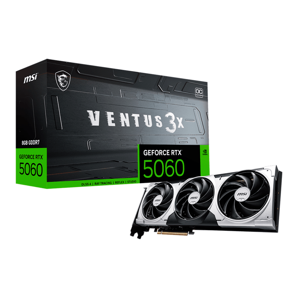 TARJETA DE VIDEO MSI RTX5060 8GB GDDR7 VENTUS 3X OC - rogeek