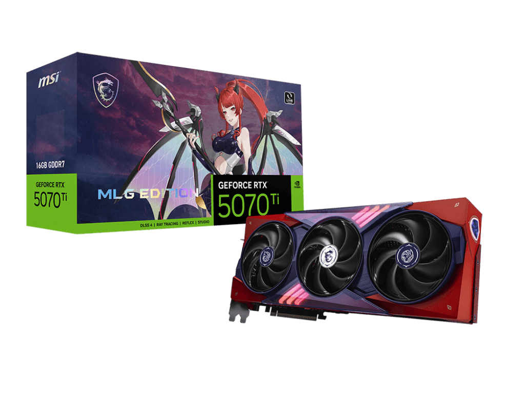 TARJETA DE VIDEO MSI RTX5070TI 16GB GDDR7 MLG EDITION OC - rogeek