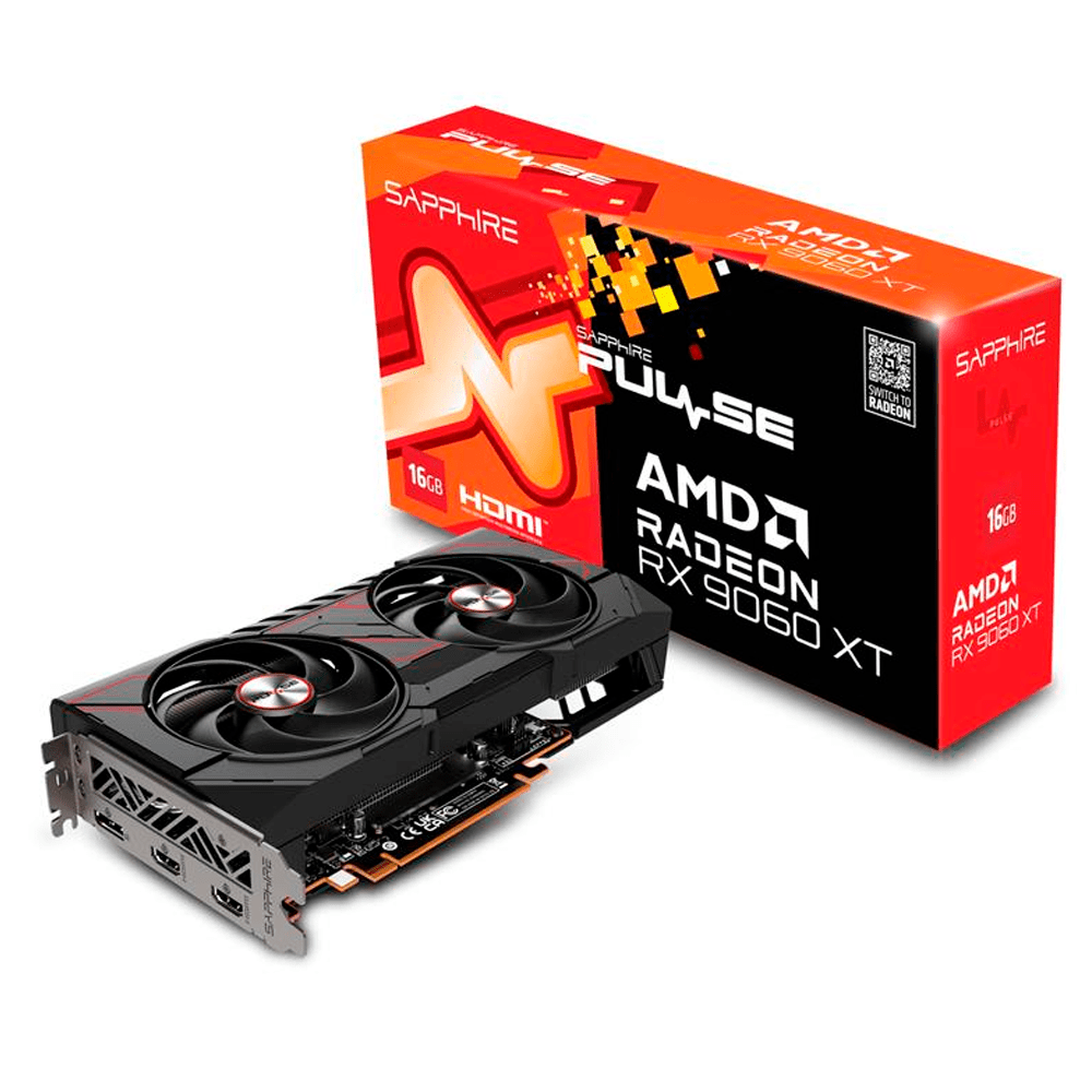TARJETA DE VIDEO SAPPHIRE RX9060XT 16GB GDDR6 PULSE - rogeek