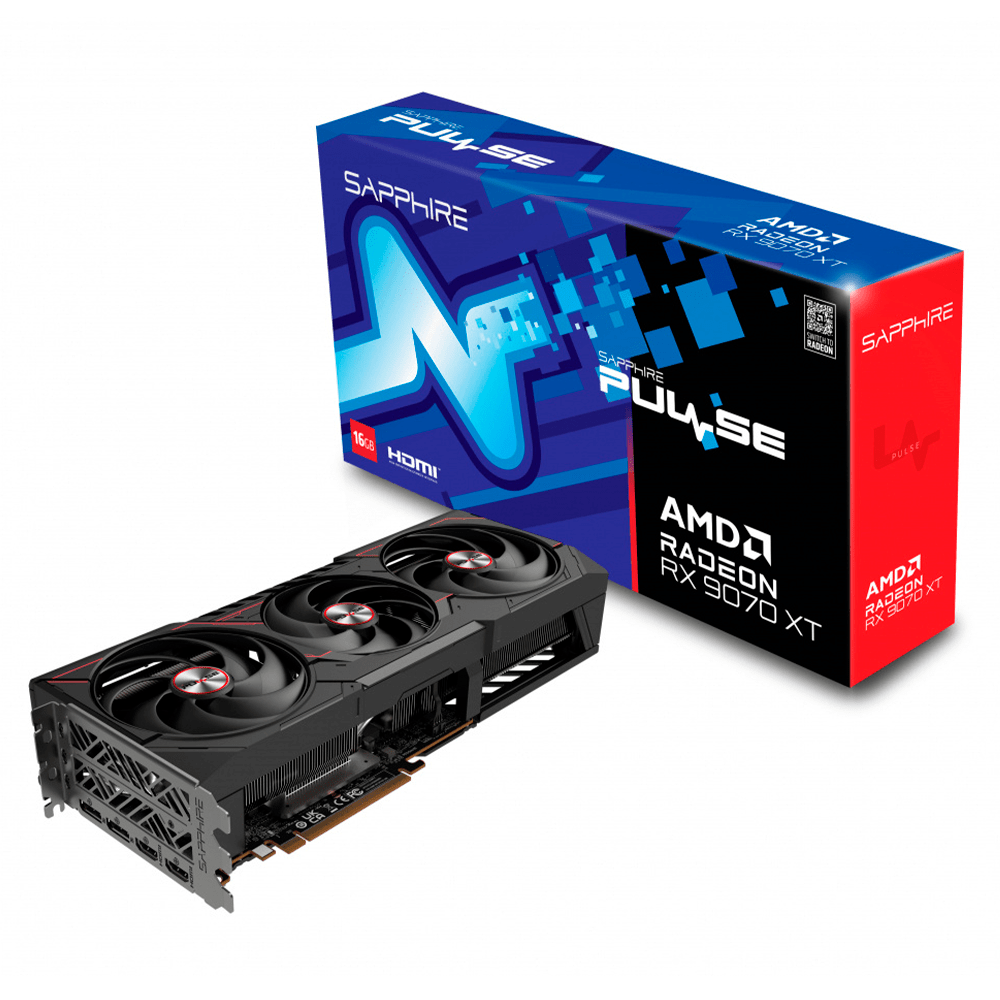 TARJETA DE VIDEO SAPPHIRE RX9070XT 16GB GDDR6 PULSE - rogeek