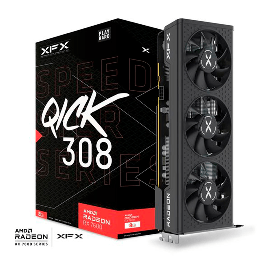 TARJETA DE VIDEO XFX RX7600 8GB GDDR6 QICK - rogeek