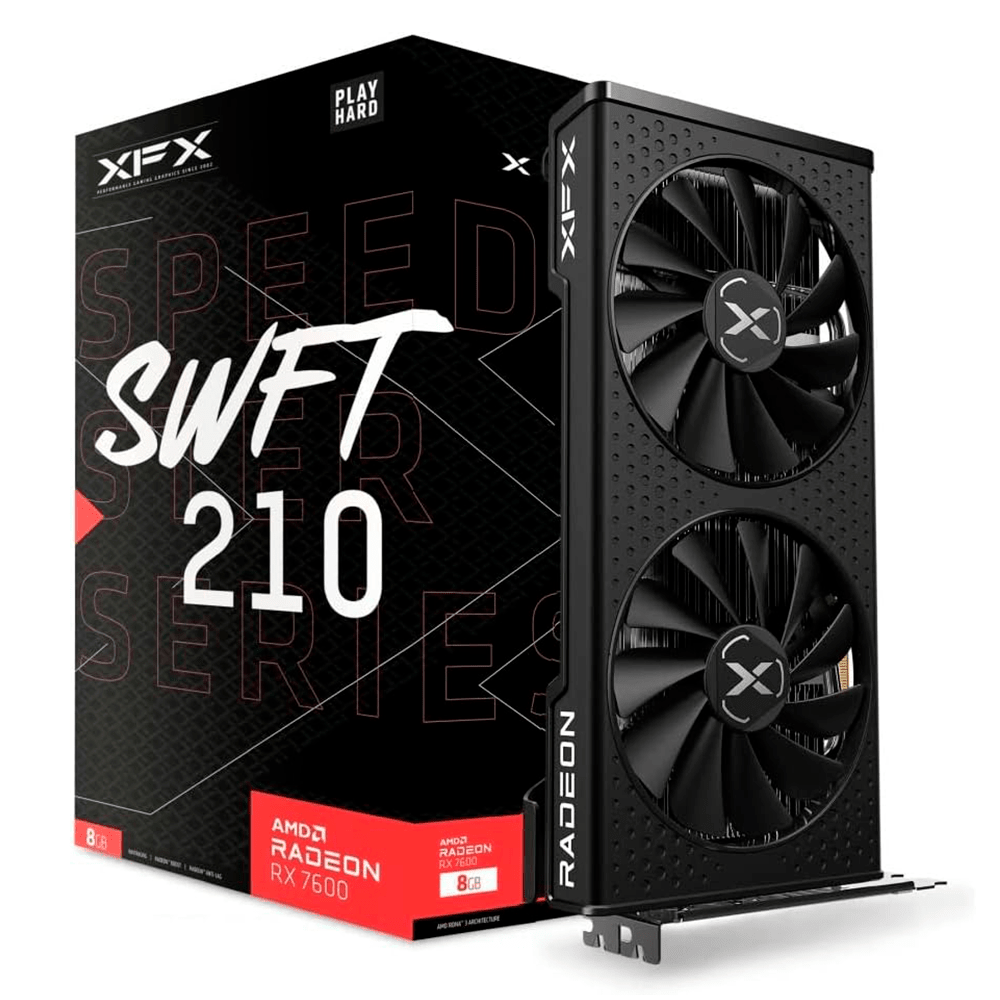 TARJETA DE VIDEO XFX RX7600 8GB GDDR6 SWFT - rogeek