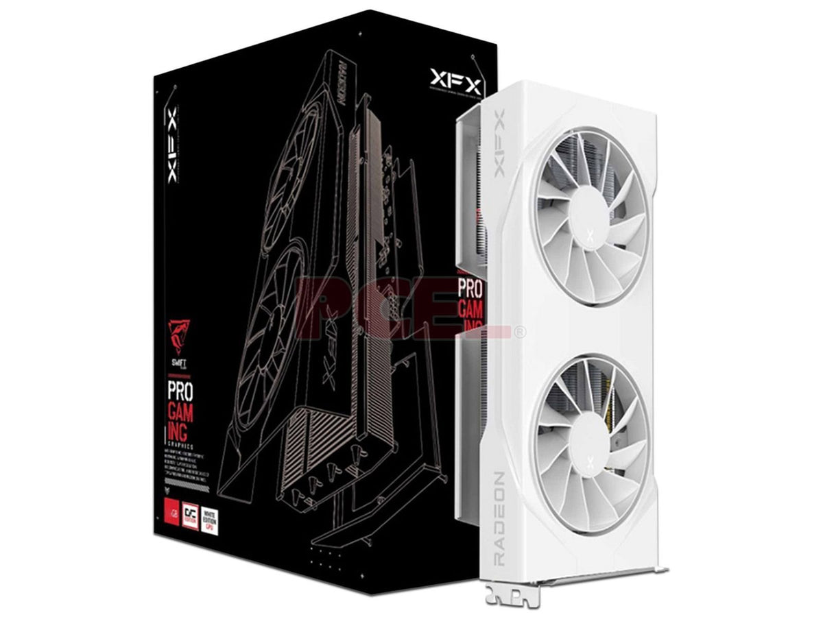 TARJETA DE VIDEO XFX RX9060XT 8GB GDDR6 GAMING BLANCA - rogeek