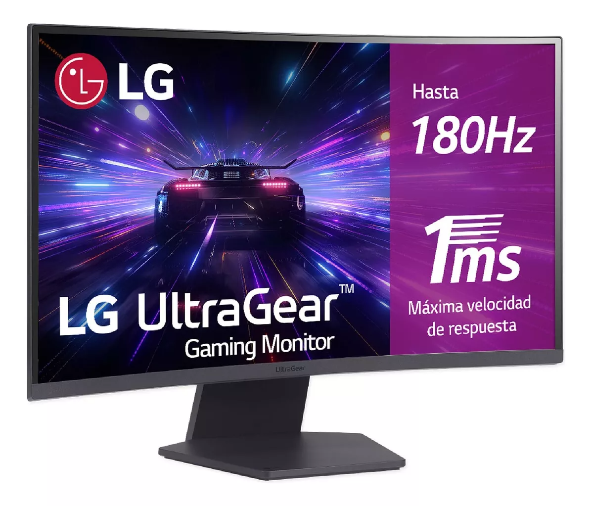 MONITOR 27 LG 27GS60QC-B 1MS 180HZ QHD GAMER VA CURVO ULTRAGEAR FREESYNC