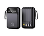 Power Bank | US-D491 | 10000mAh 2.1A | 5V/2.1A | 5V/2.1A | 4 cables desmontables | LED + diseño con correa | - | Negro/Blanco/Beige/Morado