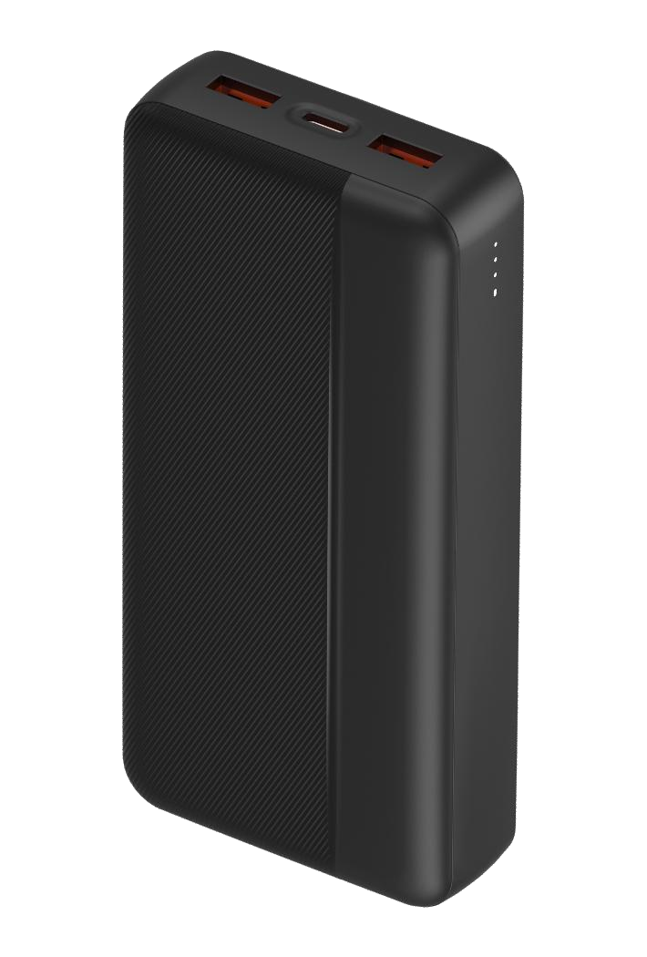 Power Bank | UF-D113 | 20000mAh 2A | Type-C | 2xUSB | Cable USB a Type-C | Pantalla LED | - | Blanco/Negro