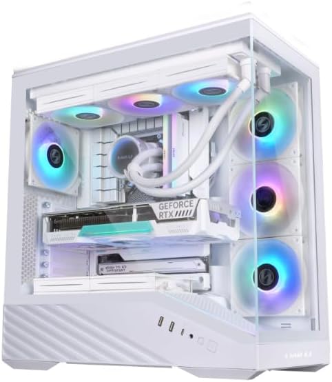 GABINETE LIAN LI VECTOR V100 ARGB S/FUENTE ATX CRISTAL BLANCO G99.V100RW.00 12M DE GARANTIA