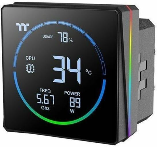 ENFRIAMIENTO LIQUIDO THERMALTAKE TH360-S V3 ARGB SYNC AIO 120MM DISPLAY LCD CL-W470-PL12SW-A 12M DE GARANTIA