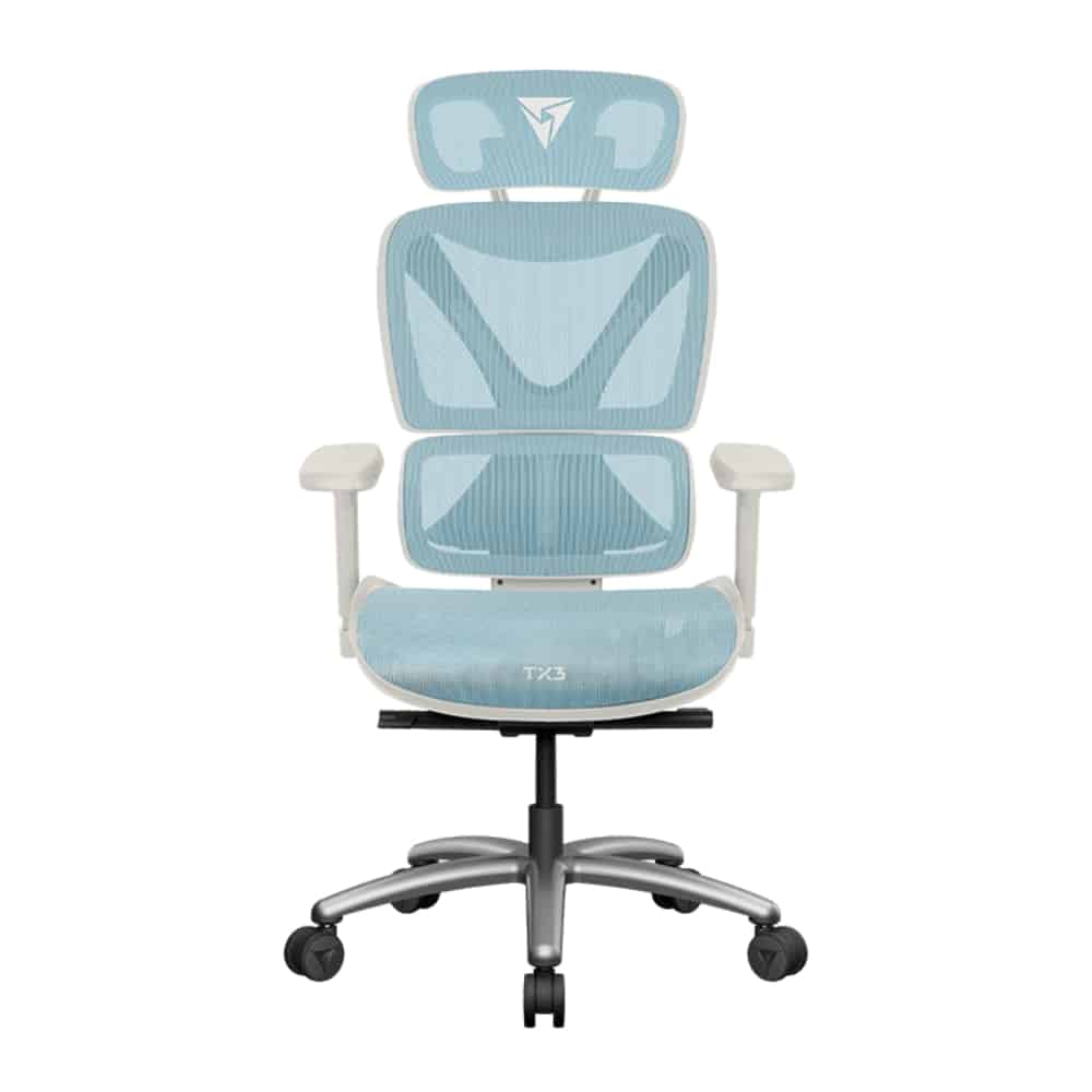 SILLA THUNDER X3 XTC  CHROMA MALLA TRANSPIRABLE, CUERO PU 150KG BLACK / BLUE